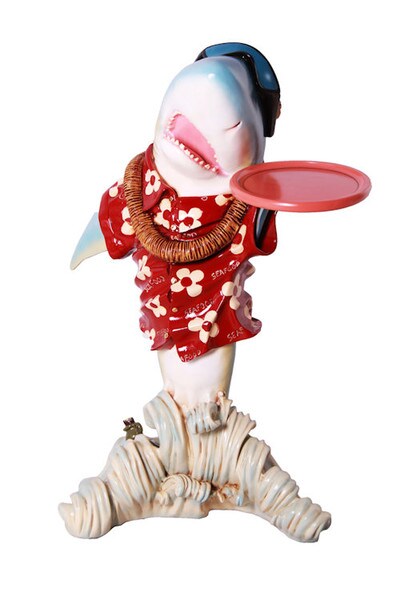 Purchase our Shark Serving Tray Butler Sculpture great for function
